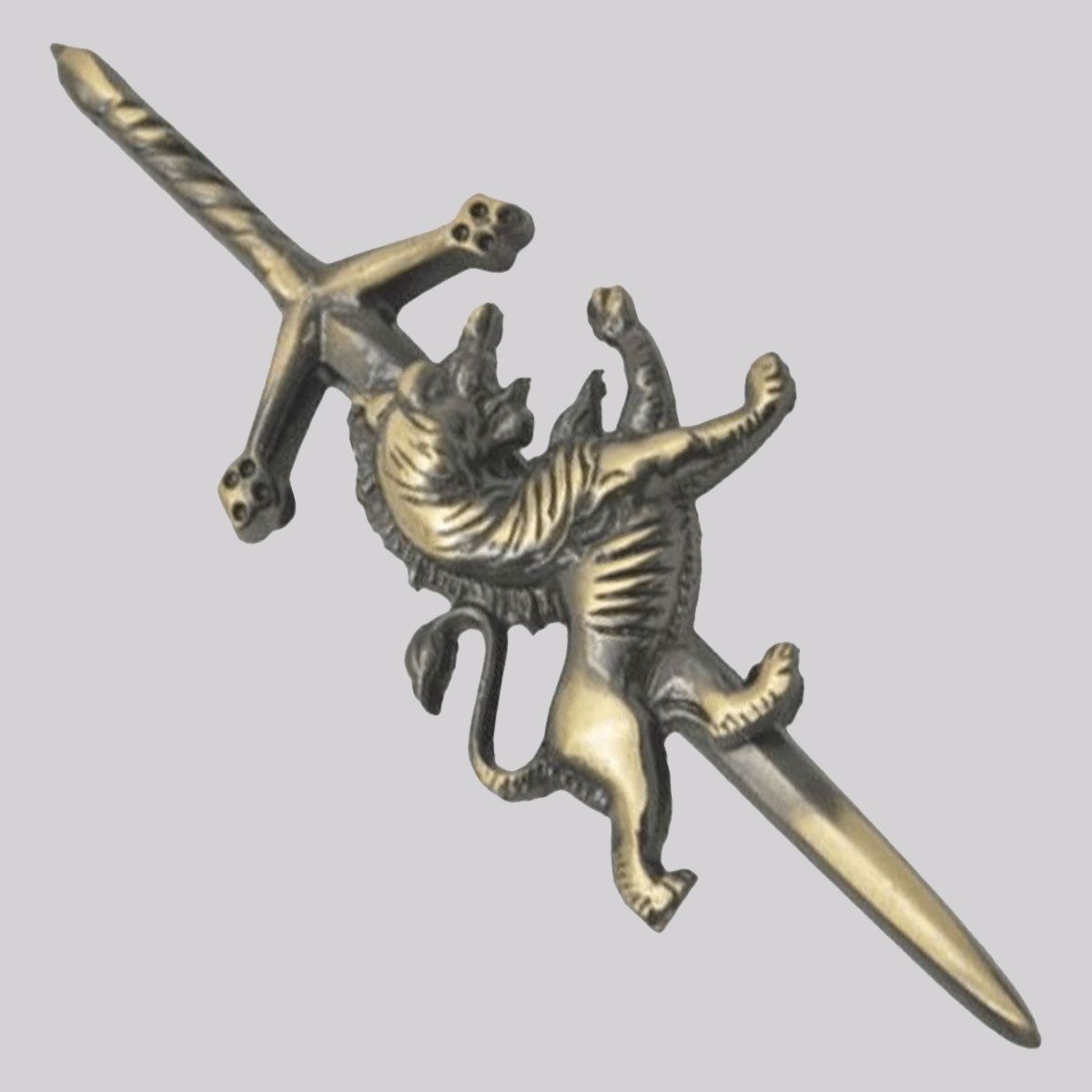 Rampant Lion Sword Kilt Pin